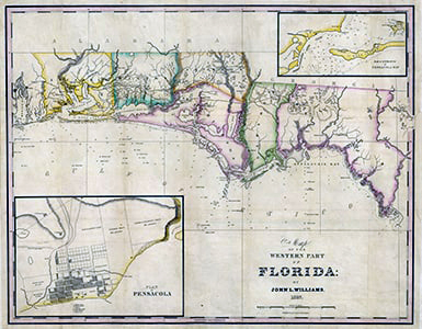 1827 West Florida map