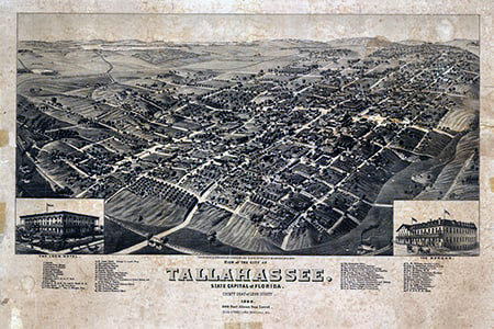 1885 Map of Tallahassee