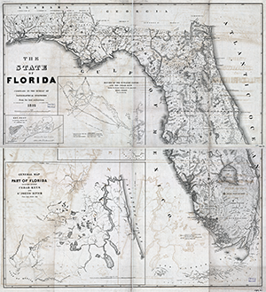 State of Florida Map 1846